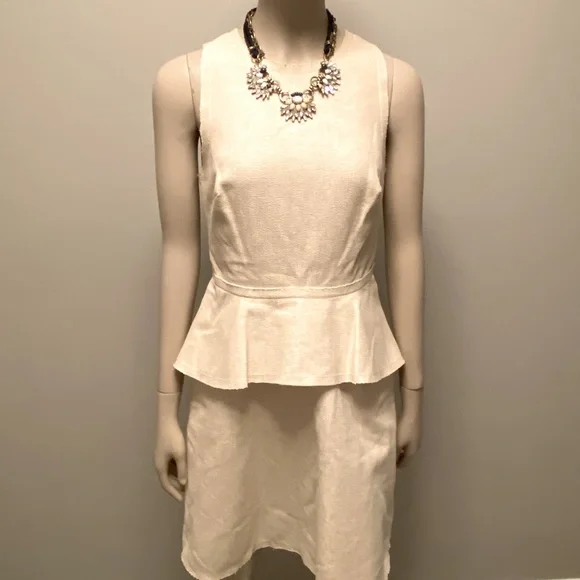 banana republic peplum dress Banana Republic | Dresses | Banana Republic Peplum Dress In Cream